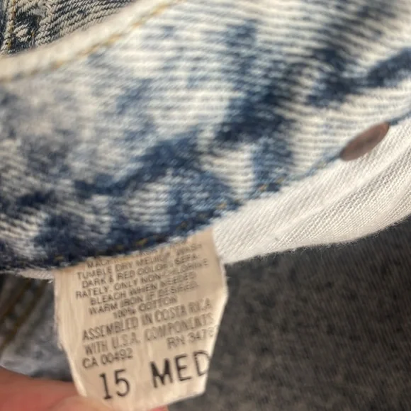 Vintage Lee Acid Wash tapered leg zip ankle high waisted jeans 15 - Picture 8 of 9